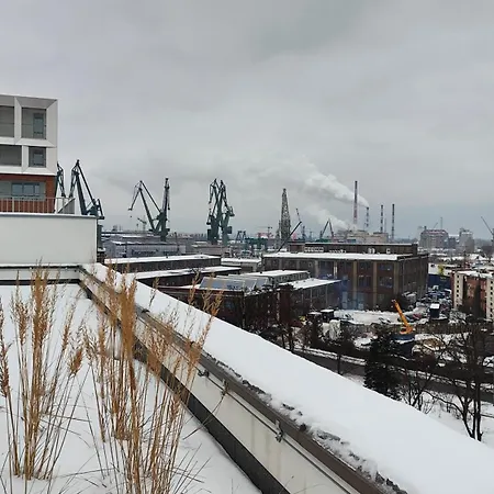Be - Zurawie - Shipyard, Center, Parking, Rooftop * グダニスク