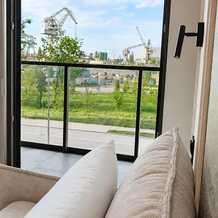 Be - Zurawie - Shipyard, Center, Parking, Rooftop Lejlighed Gdańsk
